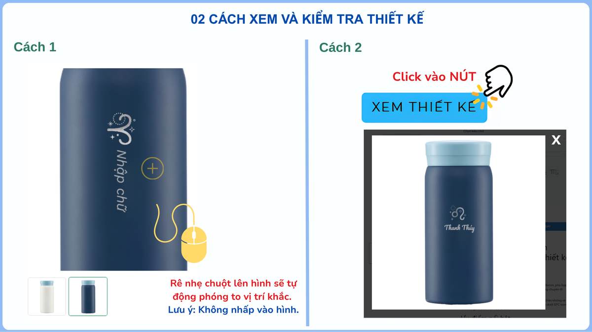 Xem và kiểm tra thiết kế